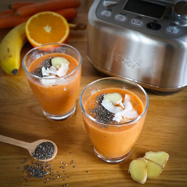 Smoothie so zázvorom a chia semiačkami