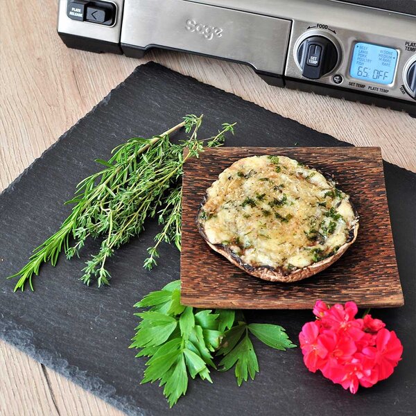Plnené šampiňóny portobello